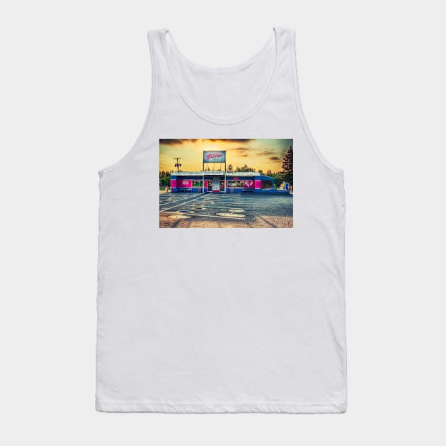 Gillis Drive-in Montague PEI Tank Top by Robert Alsop